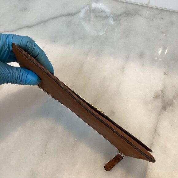 Michael Kors Slim Cross Grain Leather Full Sized Sleek Wallet - Picture 10 of 16